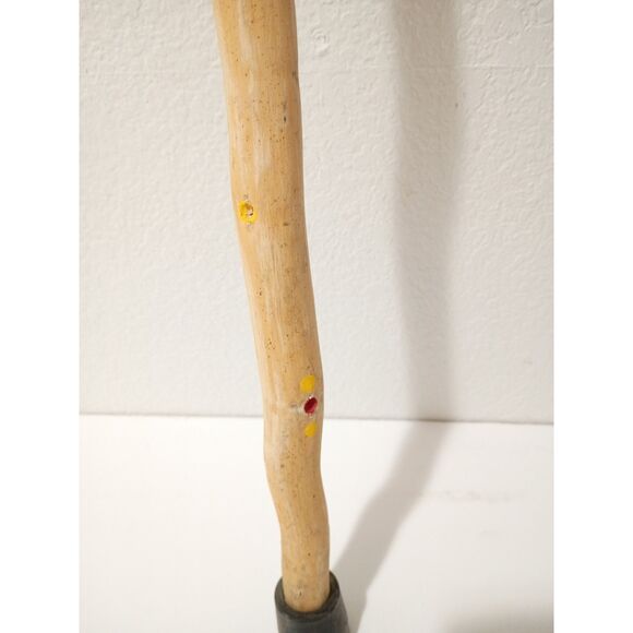 Native American Yokuts Footprint Central Valley California Walking Stick Cane - Picture 13 of 15